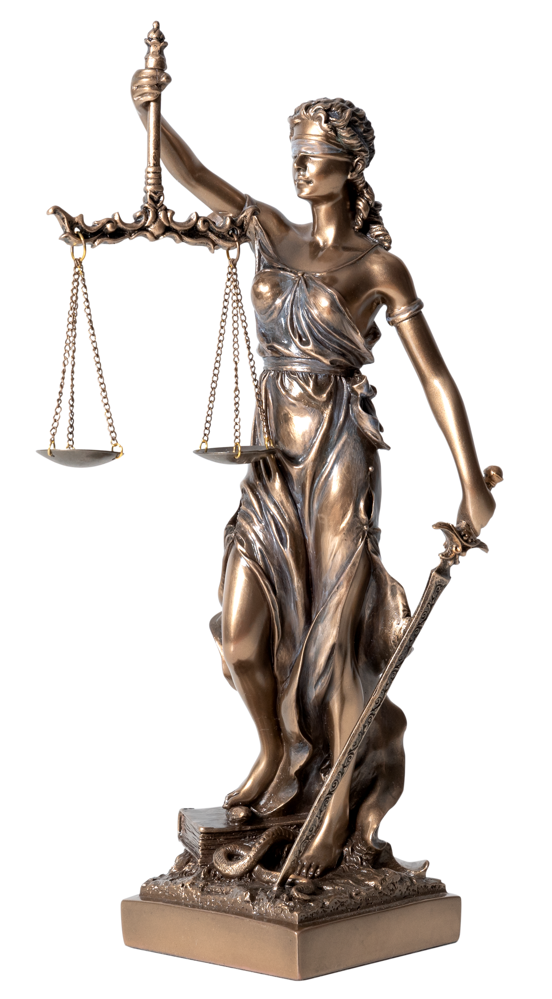 Bronzefigur als Symbol für Rechtsanwälte