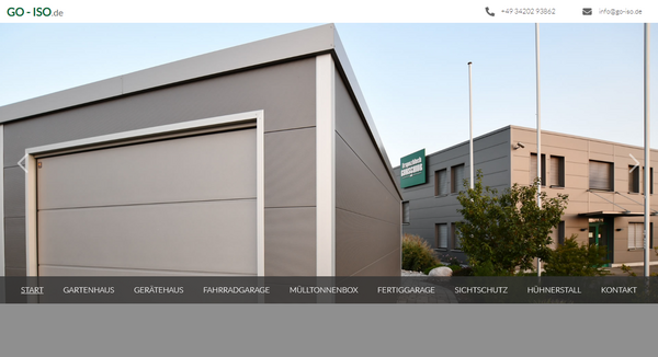 Notebook-Ansicht
der Website go-iso.de