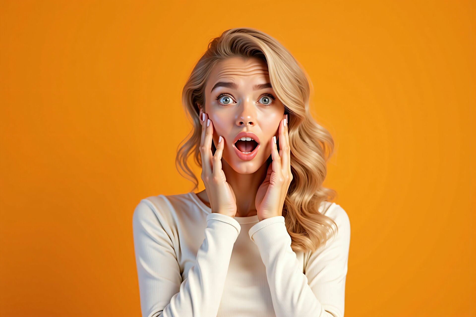 Frau ist erstaunt, was alles für den Betrieb einer rechtsicheren Webseiten wichtig ist.