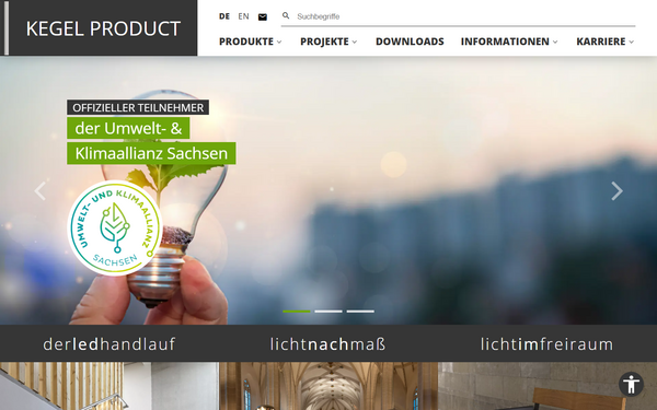 Ansicht Notebook: Webseite für Architektur & Bauplanung Bautzen: Kegel Product GmbH & Co.KG