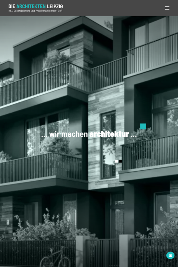 Tablet-Ansicht
der Website die-architekten-leipzig.de