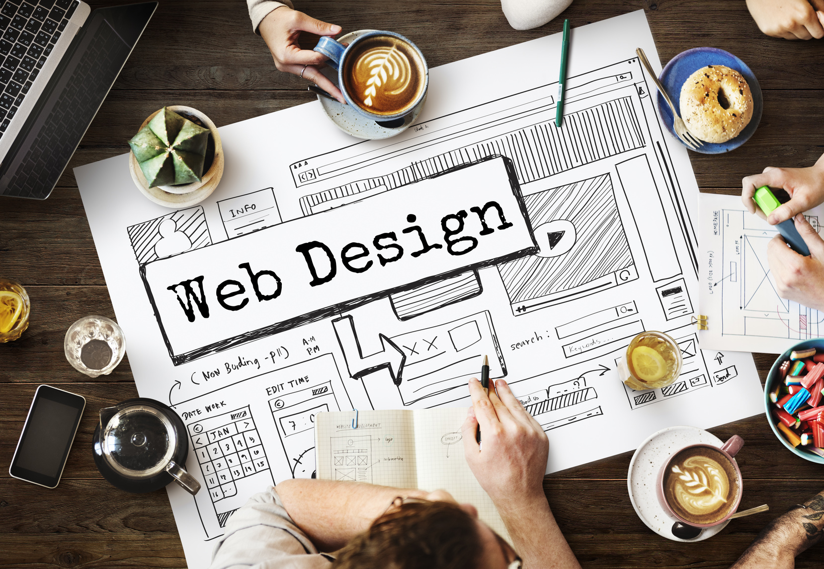 Webdesigner besprechen die neusten Trends für Web Design