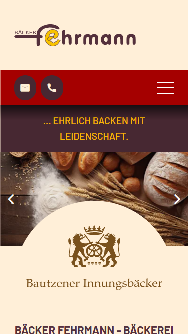 Webseite in responsivem Design auf Desktop, Tablet und Smartphone.