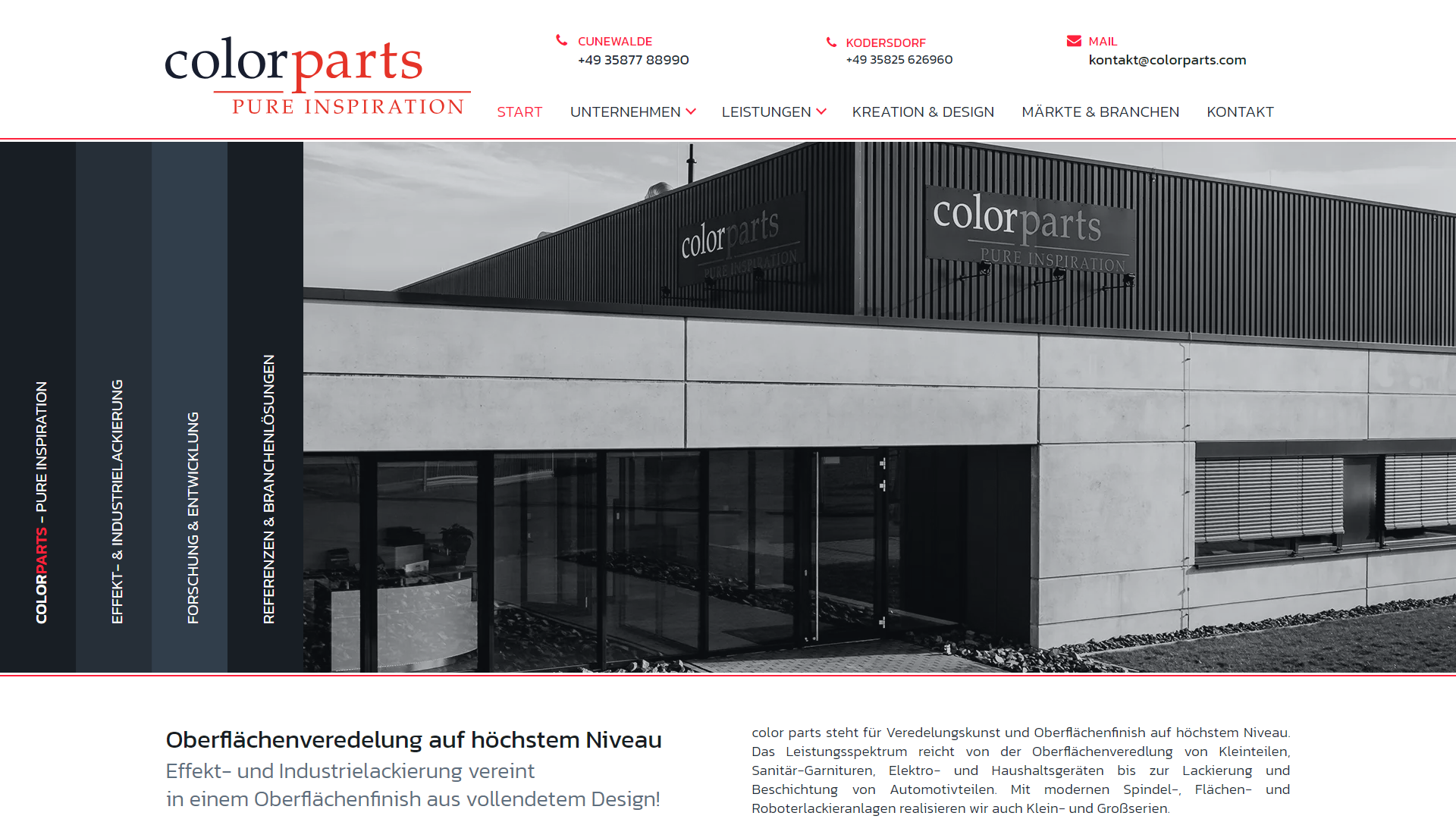 Portfolio für seiten individuelles design