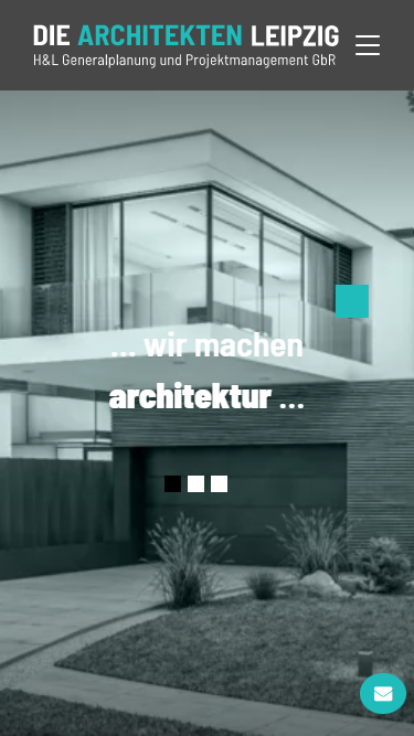 Smartphone-Ansicht die-architekten-leipzig.de