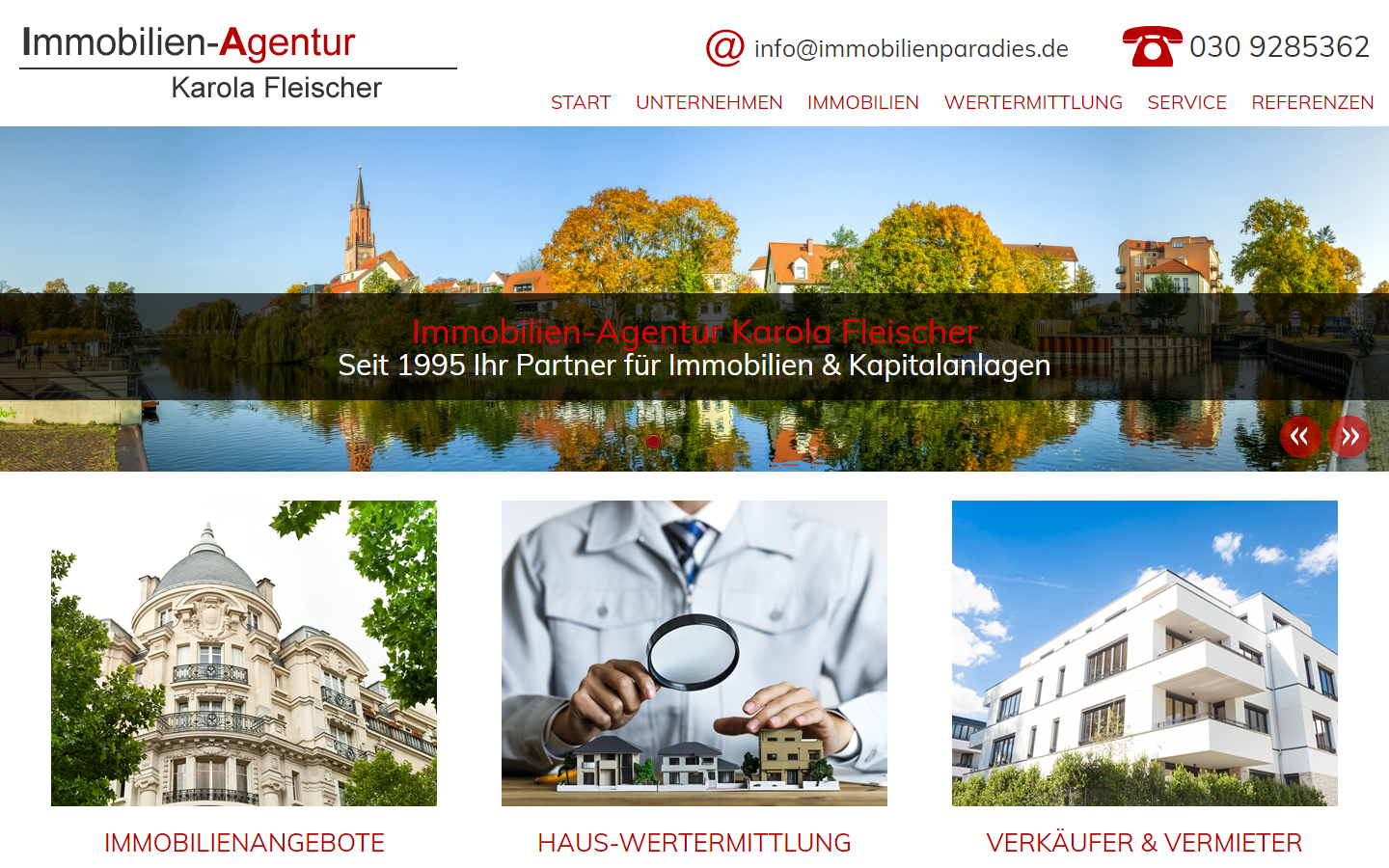 Notebook-Ansicht immobilienparadies.de