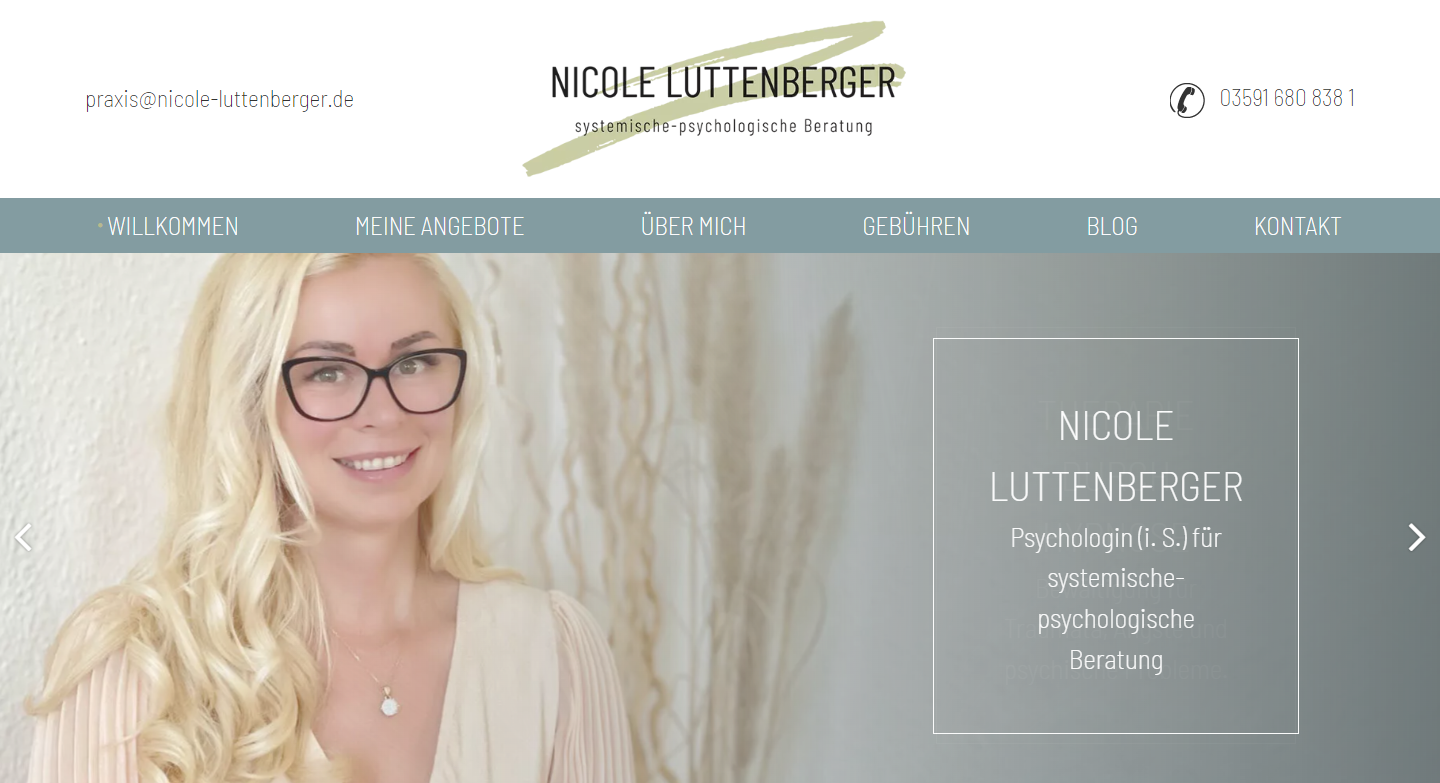 Notebook-Ansicht nicole-luttenberger.de