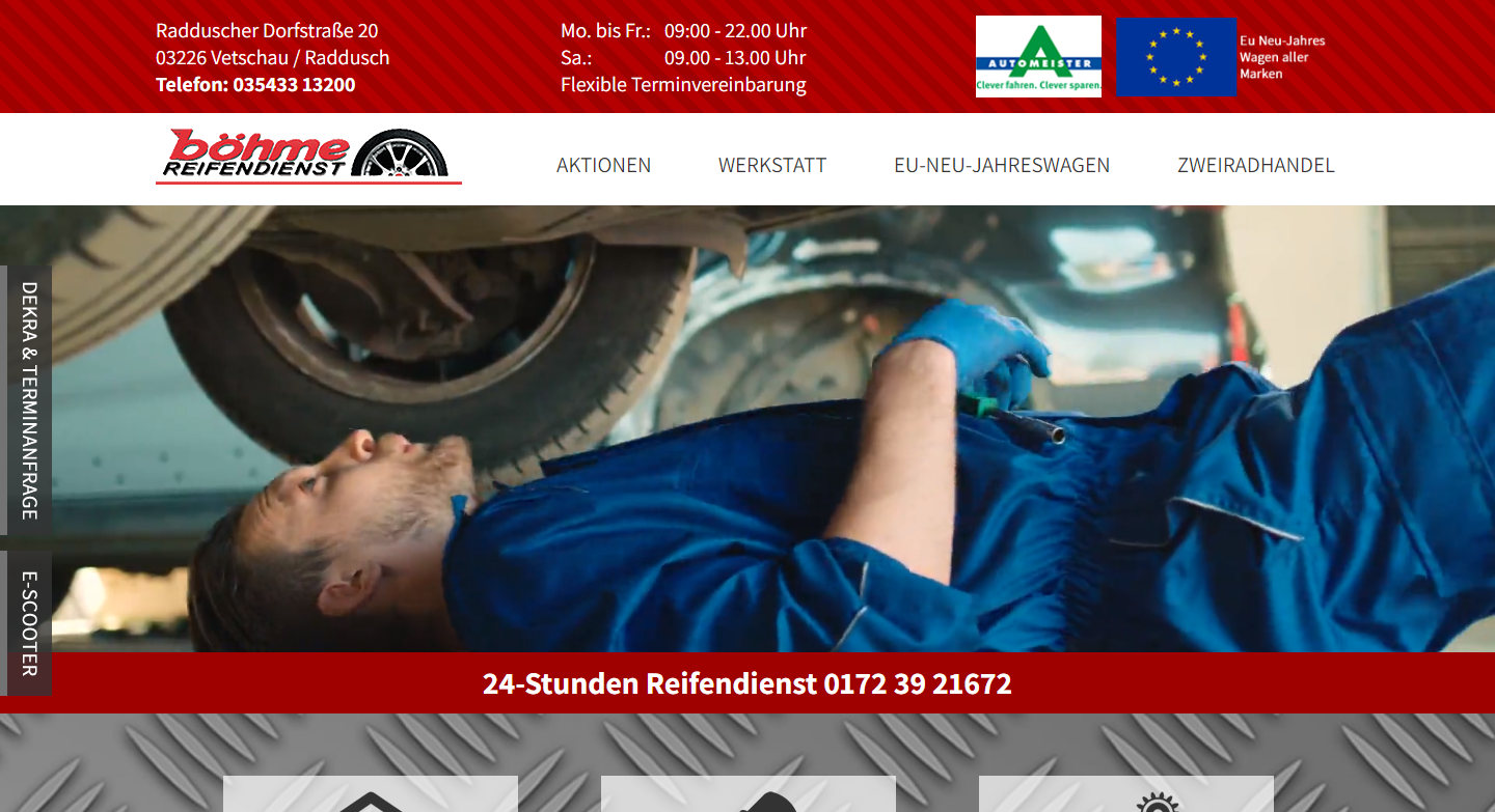 Notebook-Ansicht reifendienst-boehme.de
