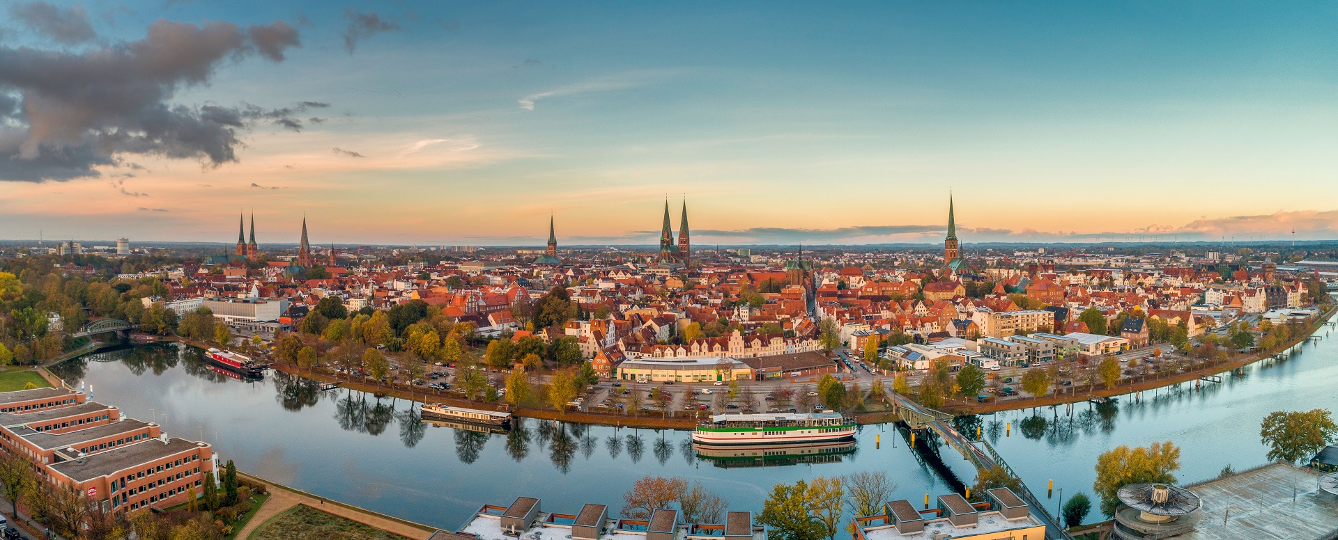 Blick über Lübeck